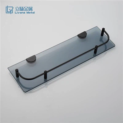 Glashylla med svarta fästen