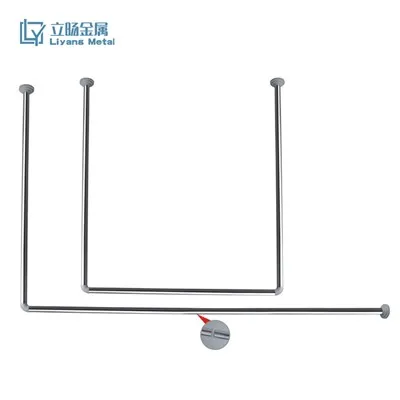 U-formad gardinstångshållare