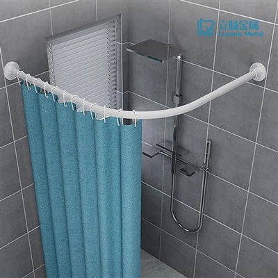 Dubbelstång Böjd duschdraperi